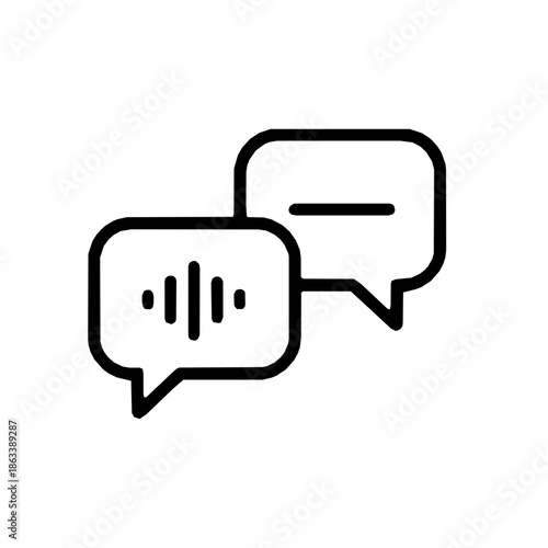 NLP natural language processing AI rounded icon (vector)