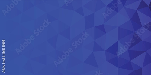 Blue Geometric Abstract Background With Triangles And Polygon Pattern For Tech And Design Projects