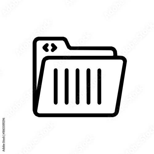 AI prompt library repository knowledge base icon (vector)