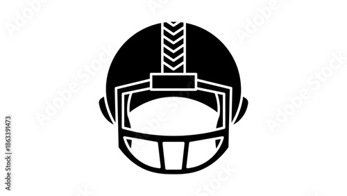 Vector illustration of american foolball helmet