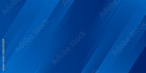 Abstract blue background with glowing geometric lines. Modern blue gradient square shape design. Futuristic technology concept. Suit for brochure,