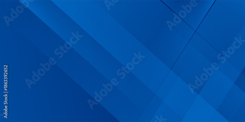 Abstract blue background with glowing geometric lines. Modern blue gradient square shape design. Futuristic technology concept. Suit for brochure,