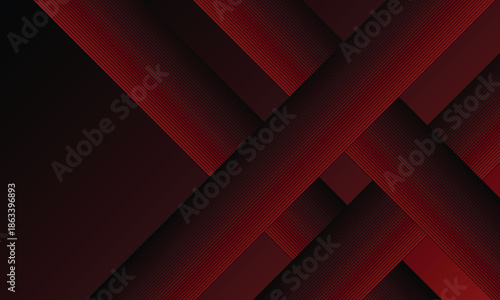 Abstract red and black vector 3d futuristic tech glow and shinning line simple modern abstract banner. eps10