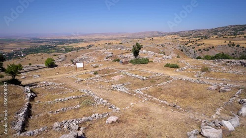 View of ruins in the ancient city of Hattusa