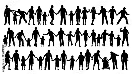 A group of diverse people holding hands in a symbol of unity and togetherness