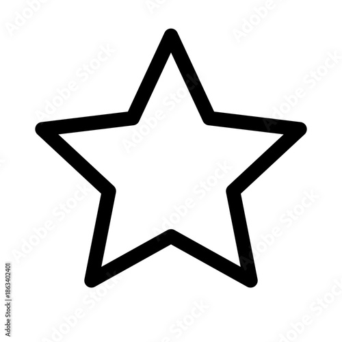 Star Rating Icon for Product Review and Customer Feedback