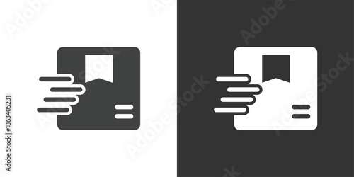 Fast Delivery icon. Solid glyph series icon