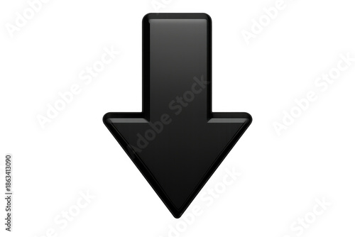 Black arrow icon pointing down, indicating download, direction, navigation, or progress, with transparent background Free Download Black arrow icon pointing down, indicating download, direction, navigation, or progress, with transparent background - GFXLoad