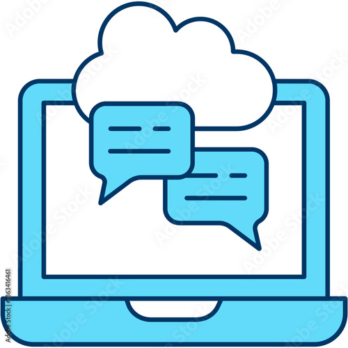 Online Discussion Icon
