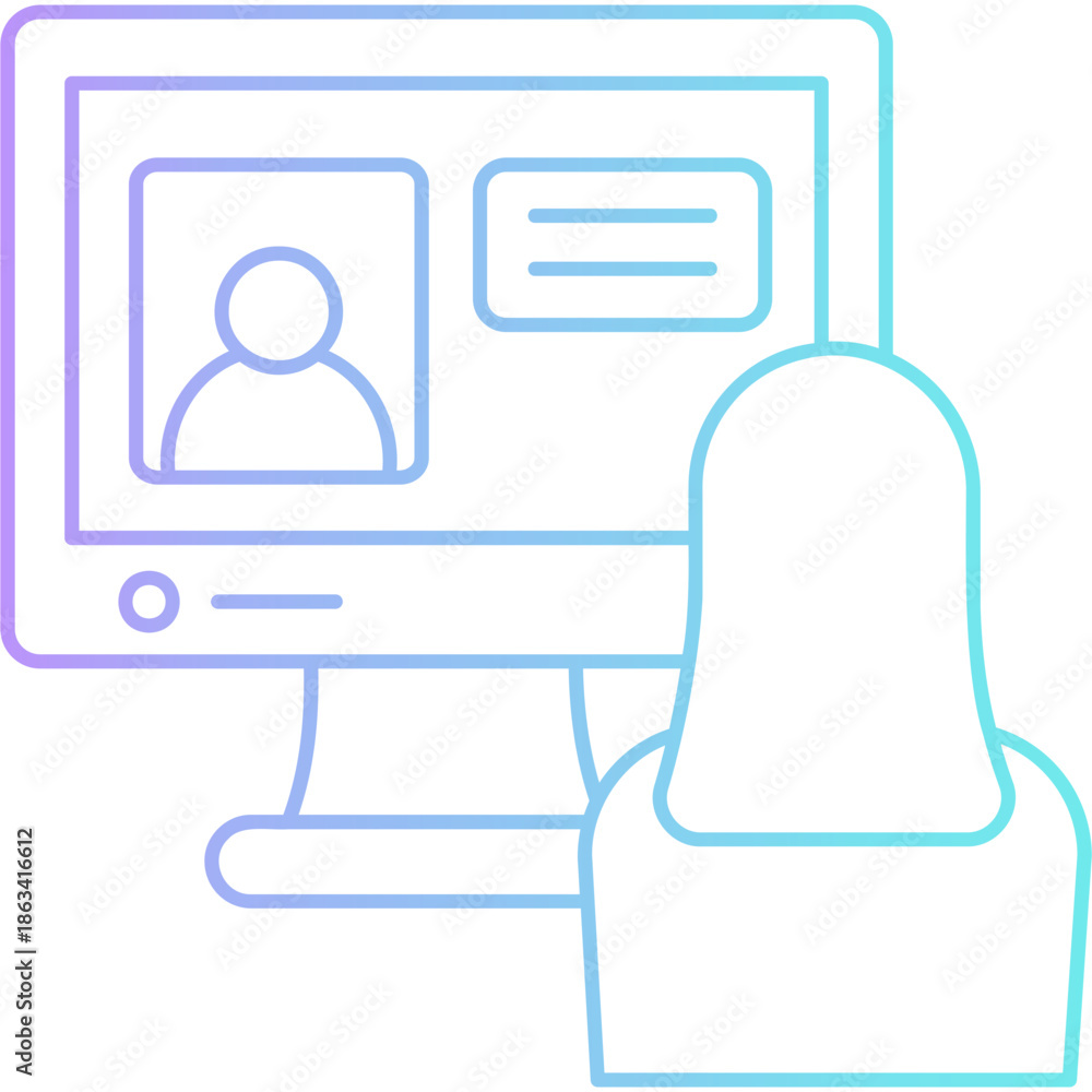 Fototapeta premium Webinar Icon