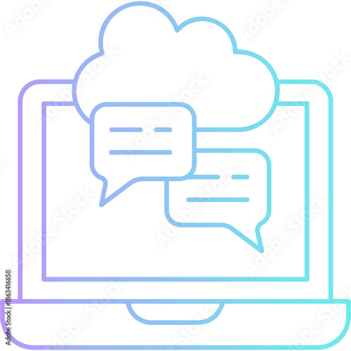 Online Discussion Icon