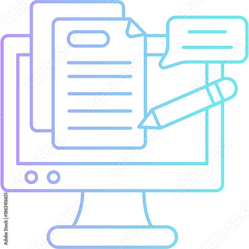 Digital Homework Icon