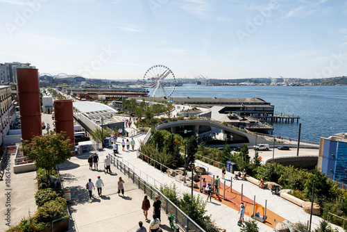 panoramic view of Seattle Waterfront