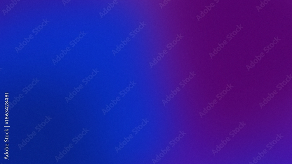 Fototapeta premium Blue and purple grainy abstract gradient background with modern smooth blend