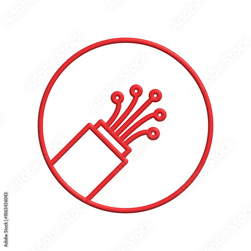 Cable icon design template