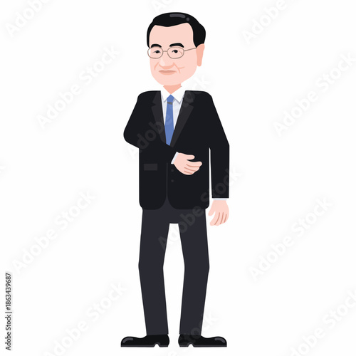 young businessman with arms crossed