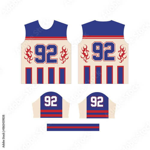 Sports Jersey Design vector n...