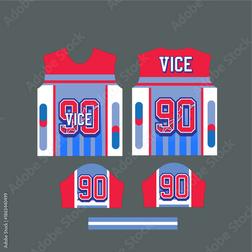 Sports Jersey Design vector n...