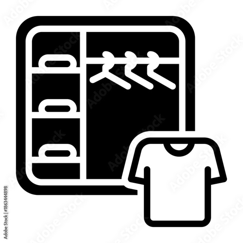 closet icon, glyph icon style