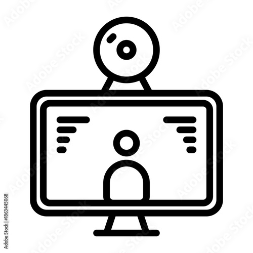 Router icon, line icon style