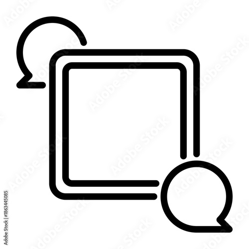 document icon, line icon style