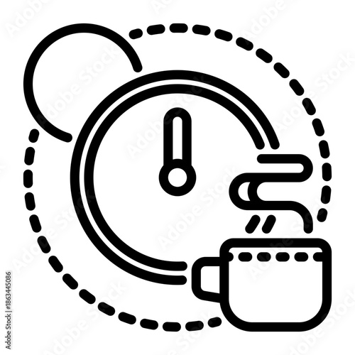 Delete icon, line icon style