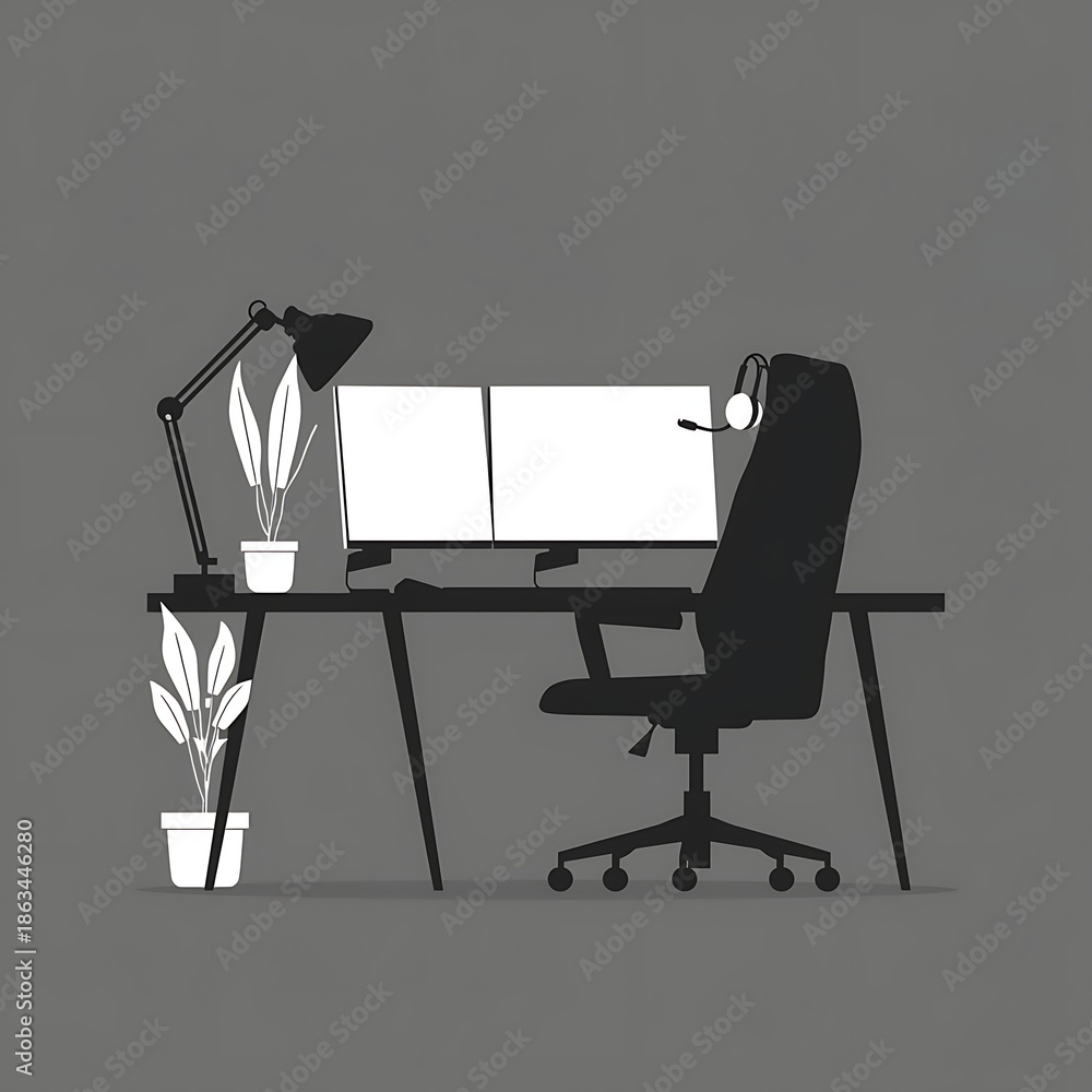 Fototapeta premium Home Office Setup