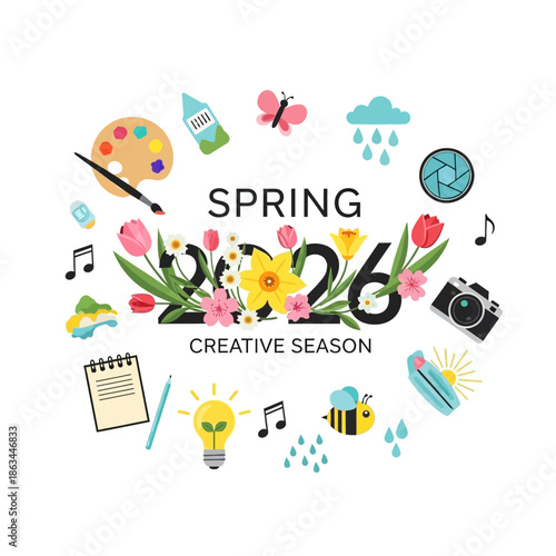 Spring Creative Season 2026: Art, Music, Nature & Ideas Icons