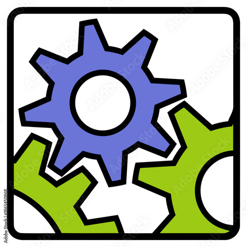 gear icon vector illustration