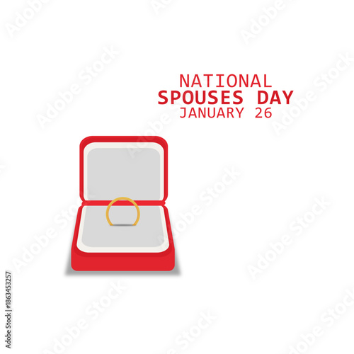 vector graphic of National Spouses Day ideal for National Spouses Day celebration