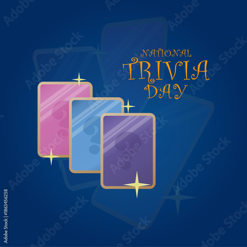 vector graphic of National Trivia Day ideal for National Trivia Day celebration