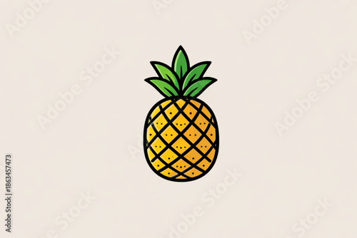 vector illustration of pineapple