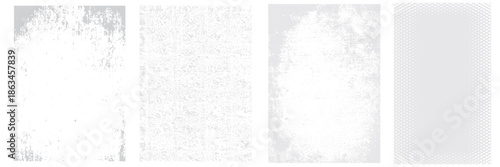 Grunge Urban Backgrounds set.Texture Vector.Dust Overlay Distress Grain ,Simply Place illustration over any Object to Create grungy Effect .abstract,splattered , dirty, texture for your design. vector