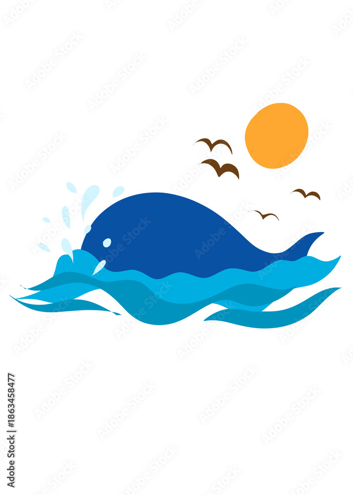 Fototapeta premium dolphin jumping in water