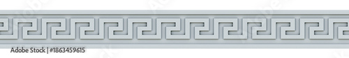 Meander ornamental 3d pattern decoration