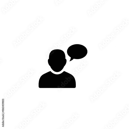 Digital Conversation User Interface Symbol