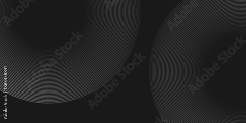 Black mascara circular texture, brush stroke isolated on white background. vector eps10