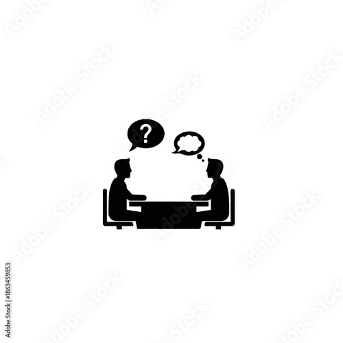 Professional Interview or Discussion Icon