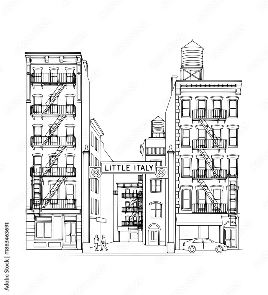 Fototapeta premium Little Italy NYC