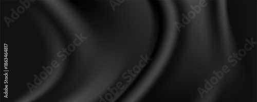 Smooth elegant black satin texture abstract background. Luxurious background design,background abstract modern,