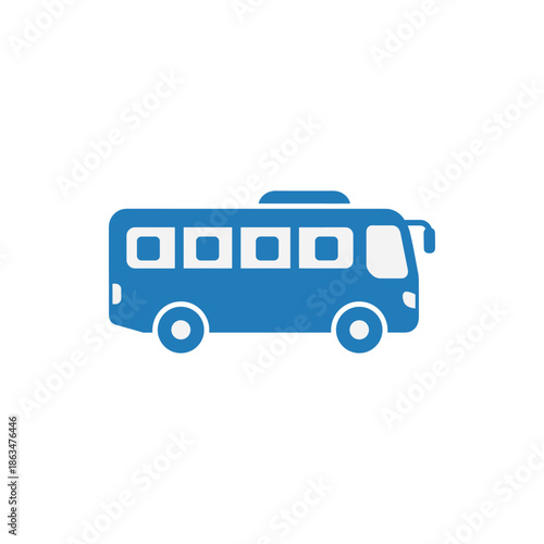 bus isolated on white background