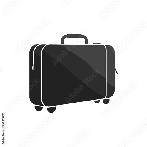 Sleek rolling suitcase, an iconic symbol of exploration and adventure, offering convenience for journeys and packing for any destination