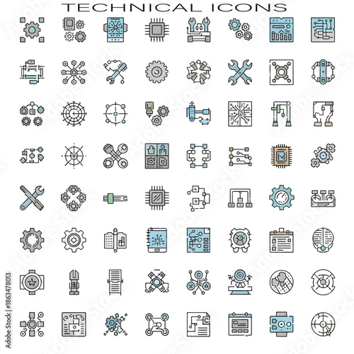 Technical Concept — Modern Innovation, Engineering, and Technology Theme