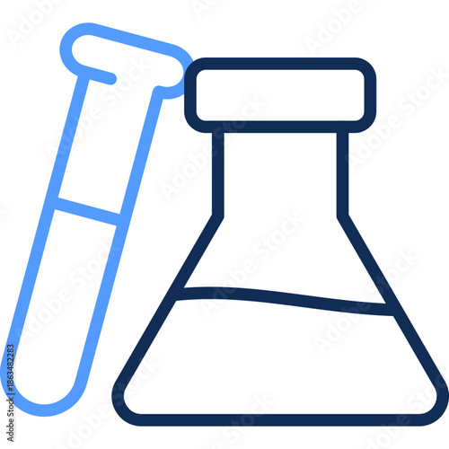 Medical Laboratory line color icon