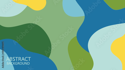 Vibrant abstract background with colorful organic shapes