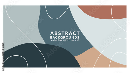 Modern abstract background with colorful shapes