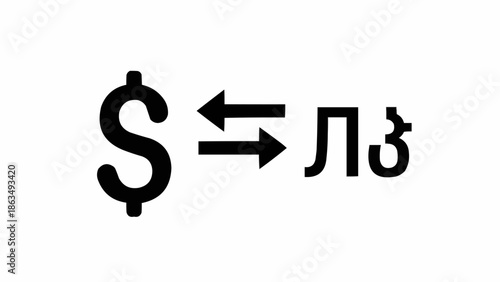 Dollar Symbol Exchange to Georgian Lari Currency Symbol.