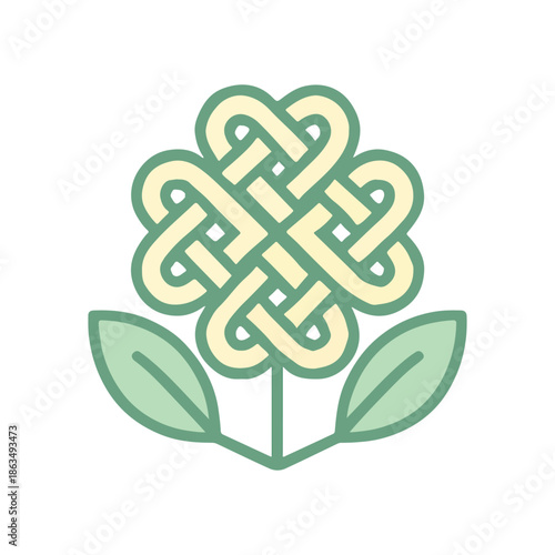 Celtic cross ornament vector