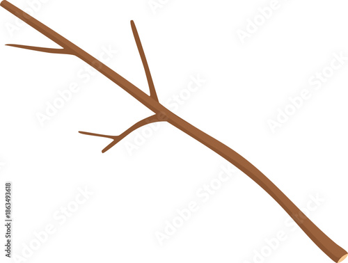 wooden sticks isolated on white