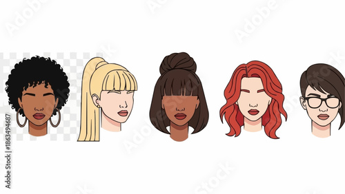 Diverse Womens Faces - A Celebration of Beauty and Individuality.